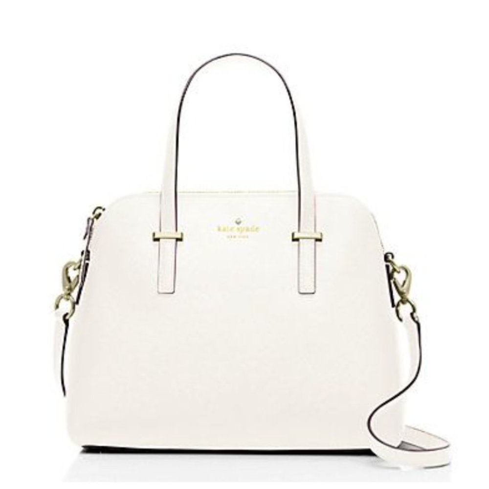 Kate Spade Payton medium white dome satchel